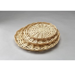 12" Round Split Willow Packing Tray